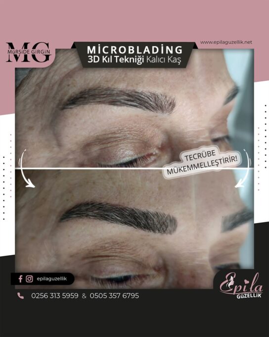 Nazilli - Microblading 3D Kıl Tekniği Kalıcı Kaş Kontürü