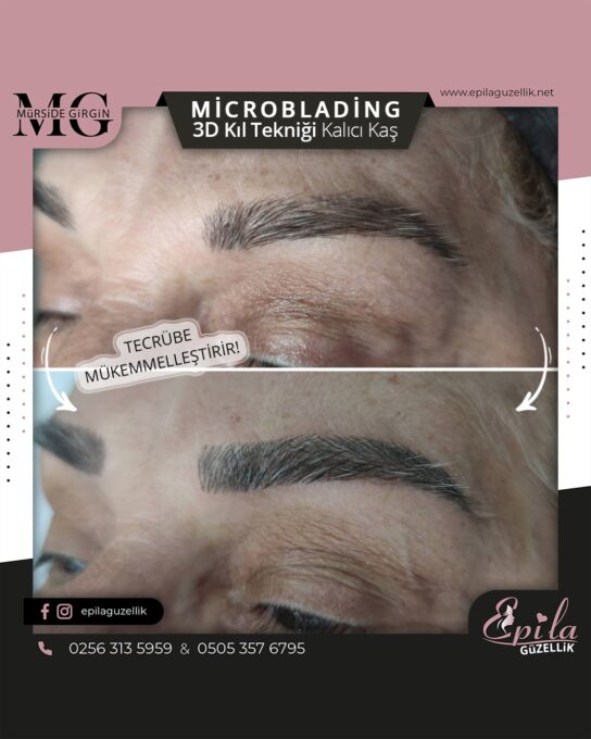 Nazilli - Microblading 3D Kıl Tekniği Kalıcı Kaş Kontürü