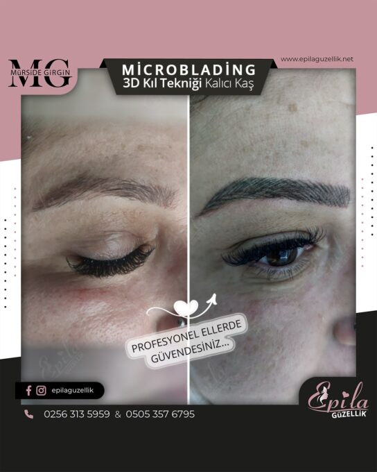 Nazilli - Microblading 3D Kıl Tekniği Kalıcı Kaş Kontürü