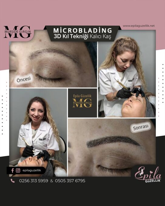 Nazilli - Microblading 3D Kıl Tekniği Kalıcı Kaş Kontürü