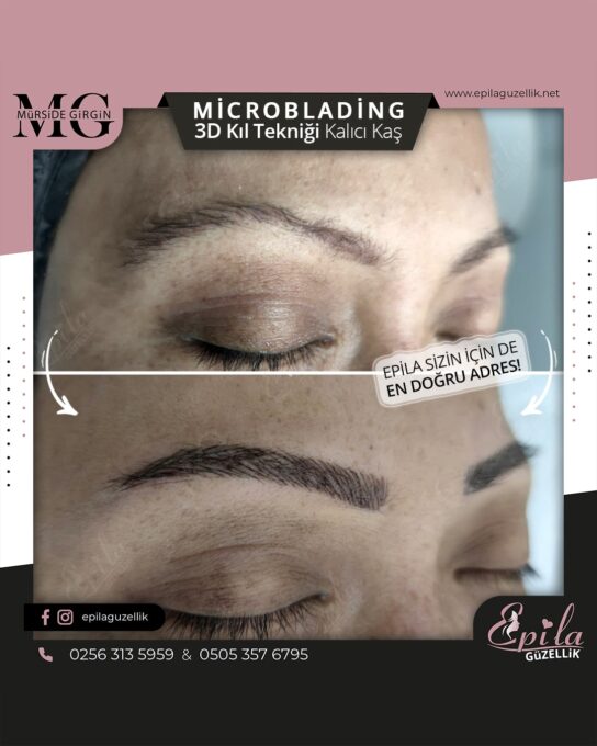 Nazilli - Microblading 3D Kıl Tekniği Kalıcı Kaş Kontürü