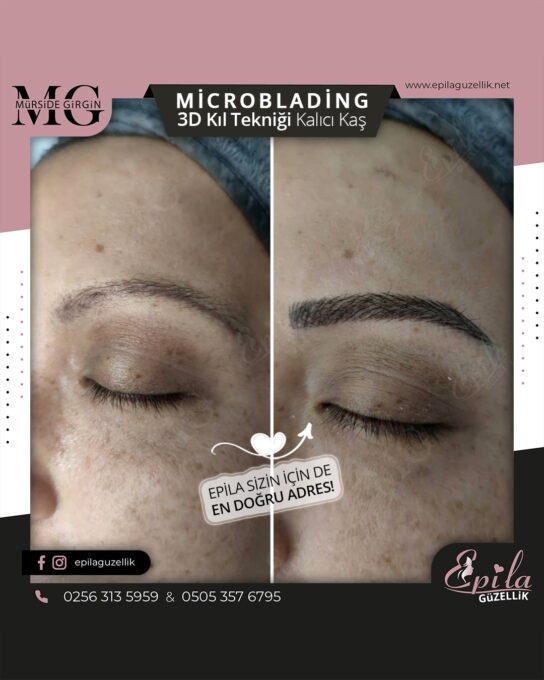 Nazilli - Microblading 3D Kıl Tekniği Kalıcı Kaş Kontürü