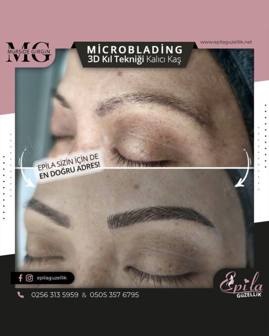 Nazilli - Microblading 3D Kıl Tekniği Kalıcı Kaş Kontürü