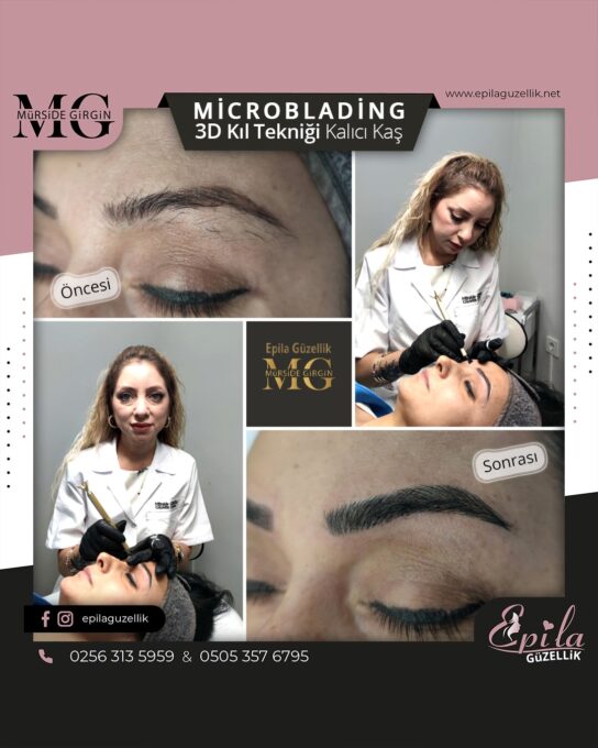 Nazilli - Microblading 3D Kıl Tekniği Kalıcı Kaş Kontürü