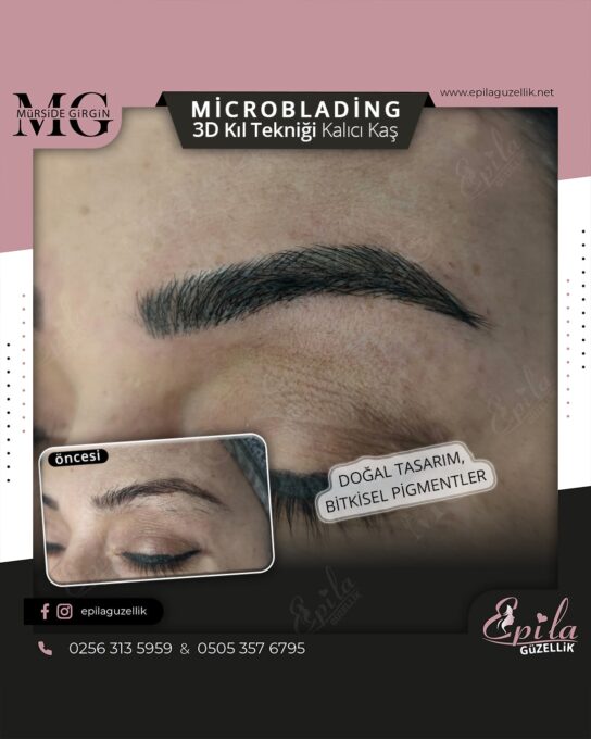 Nazilli - Microblading 3D Kıl Tekniği Kalıcı Kaş Kontürü