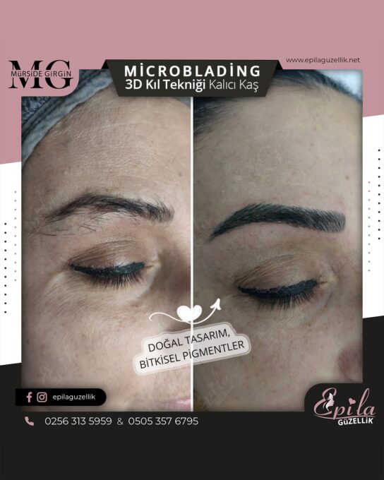 Nazilli - Microblading 3D Kıl Tekniği Kalıcı Kaş Kontürü