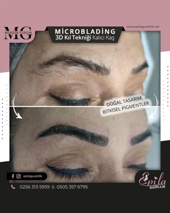 Nazilli - Microblading 3D Kıl Tekniği Kalıcı Kaş Kontürü