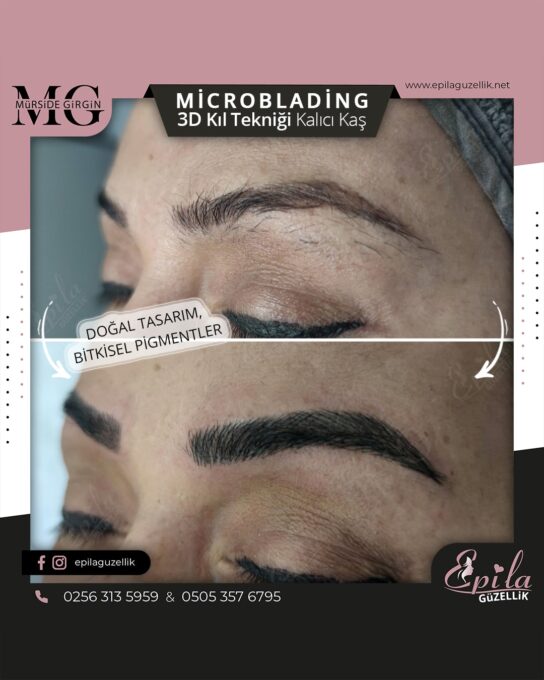 Nazilli - Microblading 3D Kıl Tekniği Kalıcı Kaş Kontürü