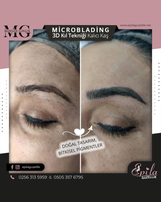 Nazilli - Microblading 3D Kıl Tekniği Kalıcı Kaş Kontürü