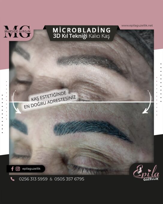 Nazilli - Microblading 3D Kıl Tekniği Kalıcı Kaş Kontürü