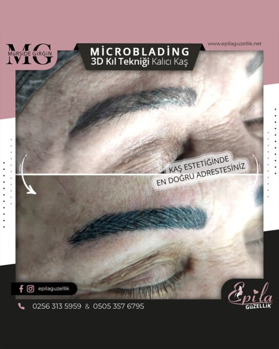 Nazilli - Microblading 3D Kıl Tekniği Kalıcı Kaş Kontürü