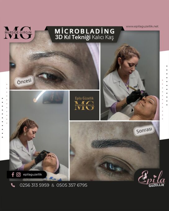 Nazilli - Microblading 3D Kıl Tekniği Kalıcı Kaş Kontürü