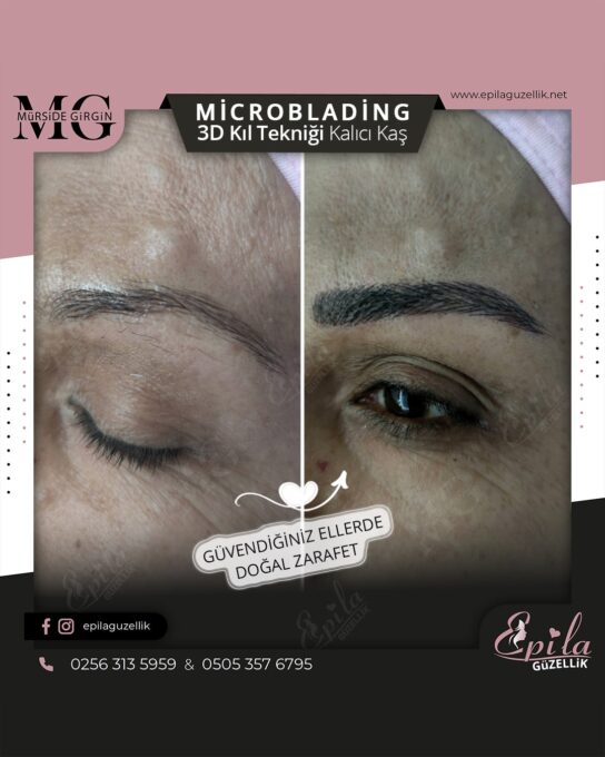 Nazilli - Microblading 3D Kıl Tekniği Kalıcı Kaş Kontürü