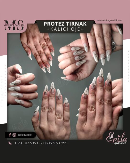 Nazilli - Protez Tırnak - Jel Tırnak - Kalıcı Oje - Kalıcı French - NailArt