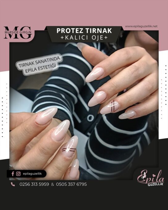 Nazilli - Protez Tırnak - Kalıcı Oje - Kalıcı French
