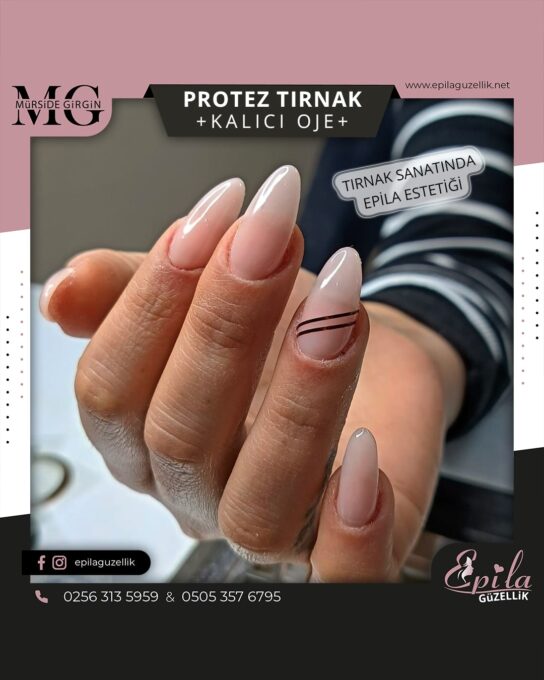 Nazilli - Protez Tırnak - Kalıcı Oje - Kalıcı French