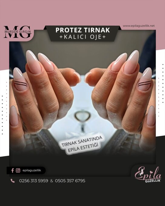 Nazilli - Protez Tırnak - Kalıcı Oje - Kalıcı French