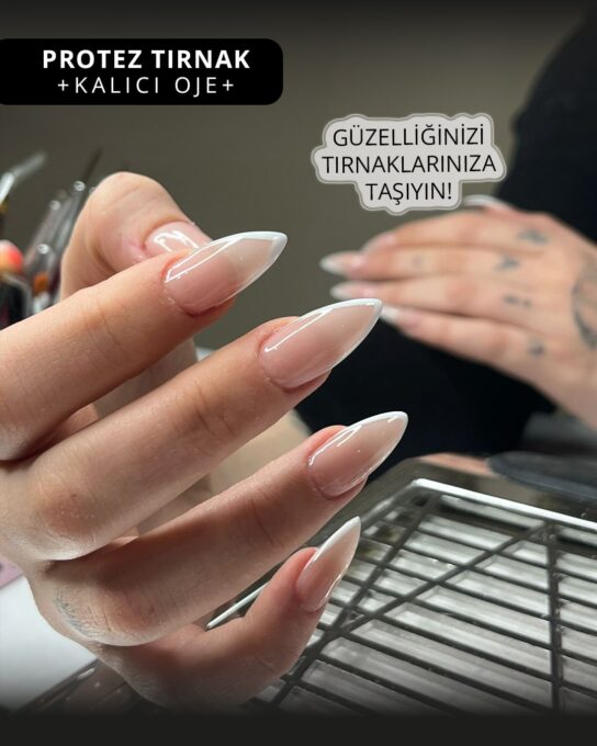Nazilli - Protez Tırnak - Kalıcı Oje - Kalıcı French