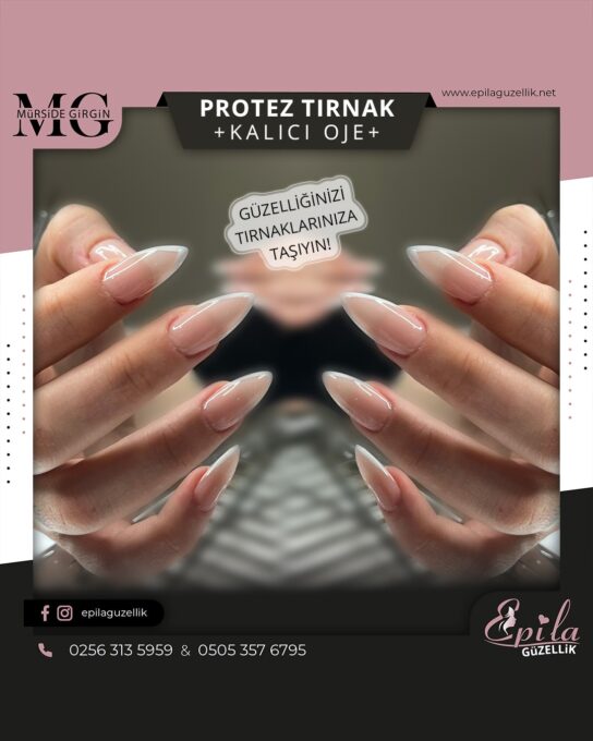 Nazilli - Protez Tırnak - Kalıcı Oje - Kalıcı French