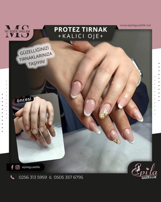 Nazilli - Protez Tırnak - Jel Tırnak - Kalıcı Oje - Kalıcı French - NailArt